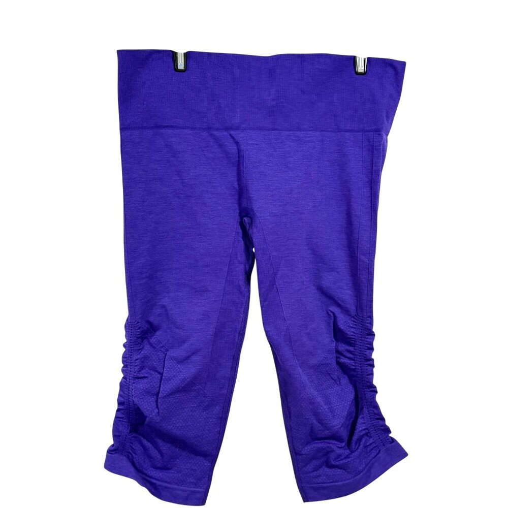 Lululemon In‎ the Flow Crop II Purple Leggings Size 12